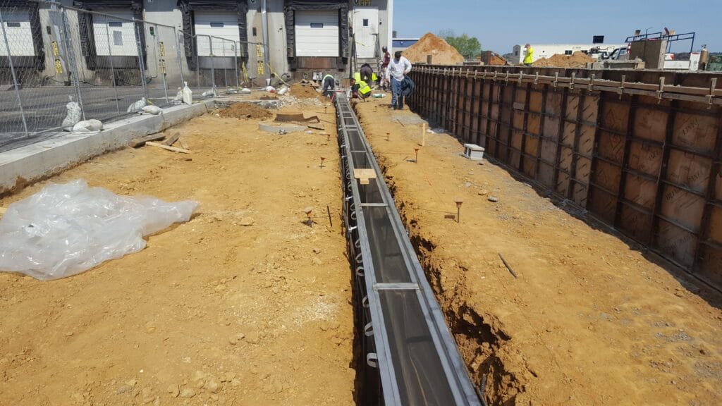 trench drain installation