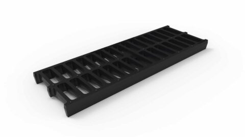 Buy An 8" Wide Ductile Iron Slotted Trench Drain Grate