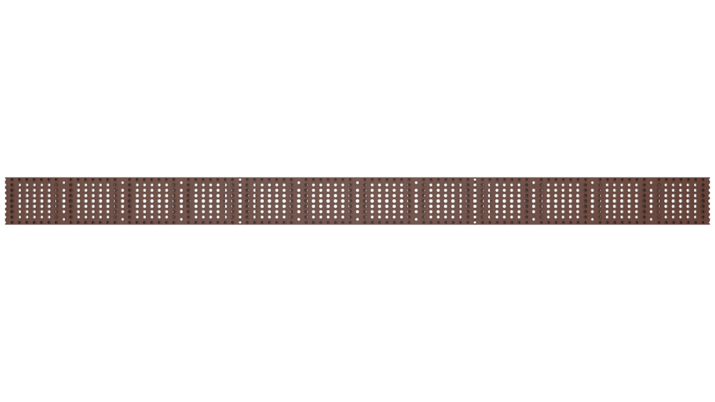 Top view of 5x24 rendered grate