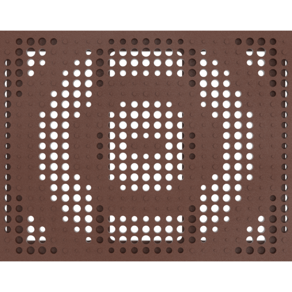 Top view of 12x24 rendered grate