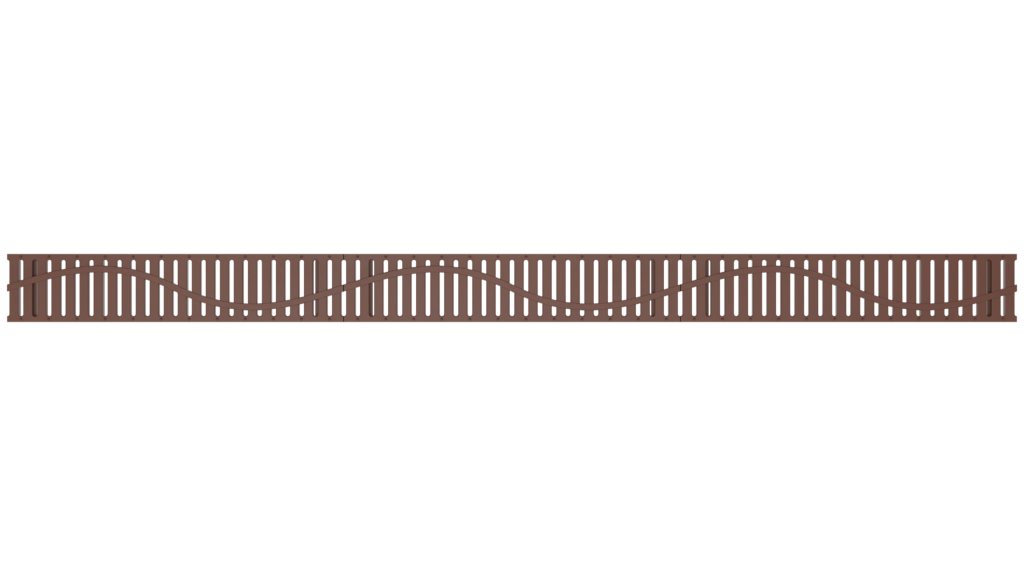 Top view of 5x24 rendered grate