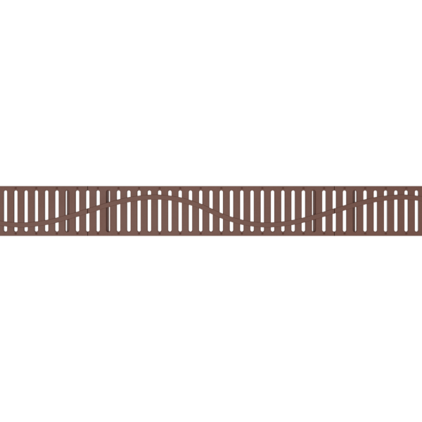 Top view of 5x24 rendered grate