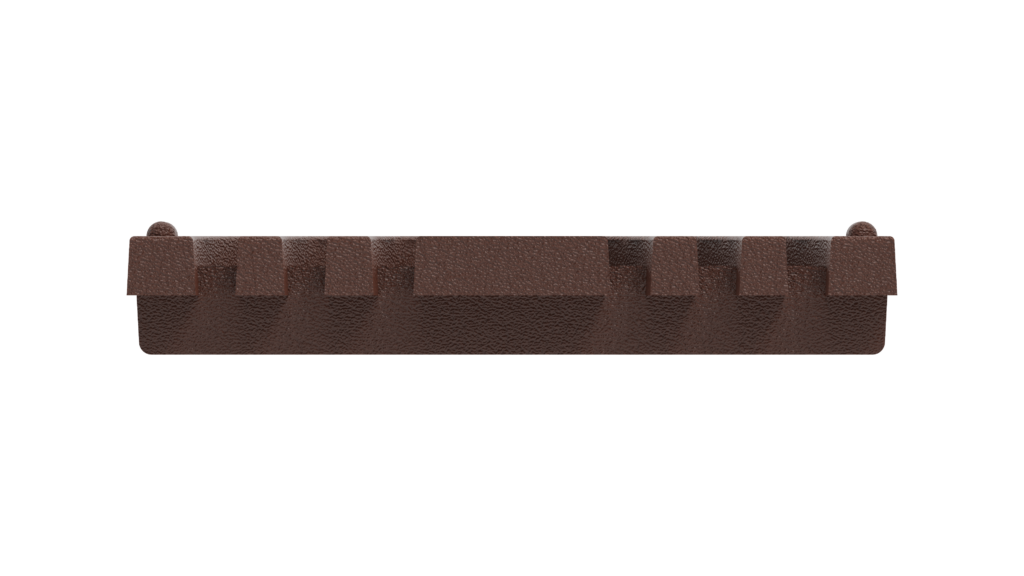 End view of 5x24 rendered grate