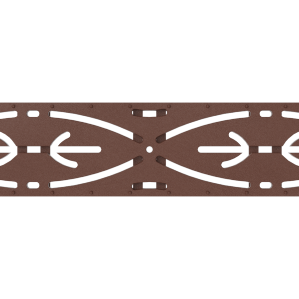 Top view of rendered Plexus trench drain grate