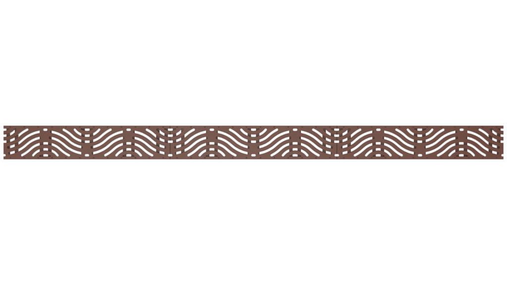 Top View of 5x24 rendered grate